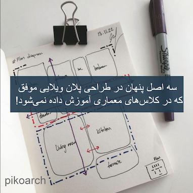 ۳ اصل پنهان در طراحی پلان ویلایی موفق که در کلاس‌های معماری آموزش داده نمی‌شود!